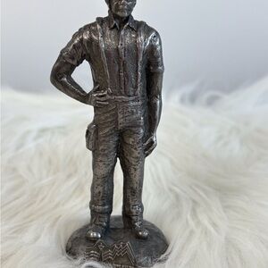 Silver Artisan FigurineWorld Police/Fire Games Calgary,Alberta 1997